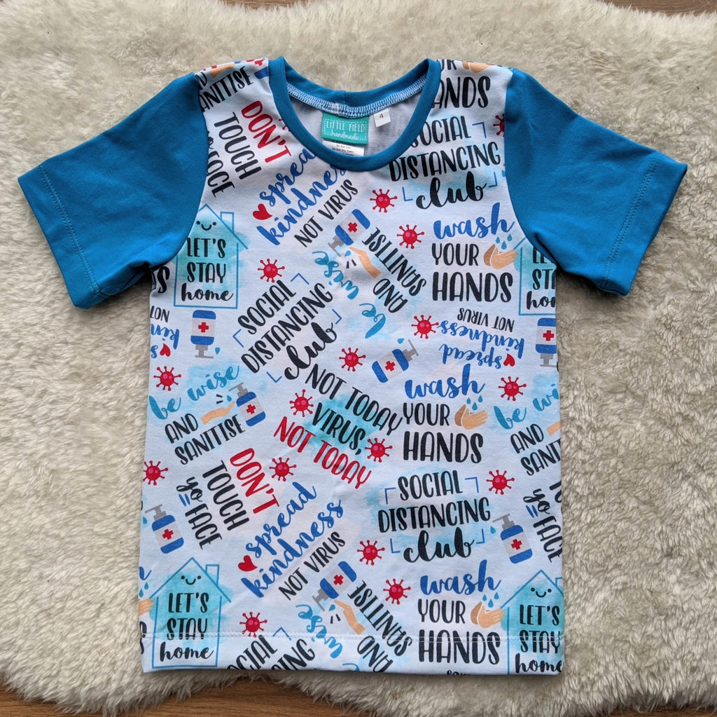 Size 4 wash your hands tshirt