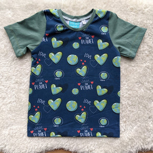 Size 1 save the planet tshirt