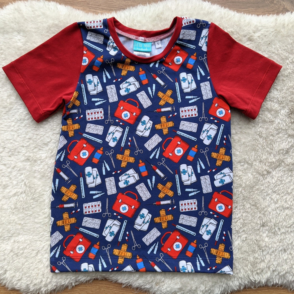 Size 5 medical heroes tshirt
