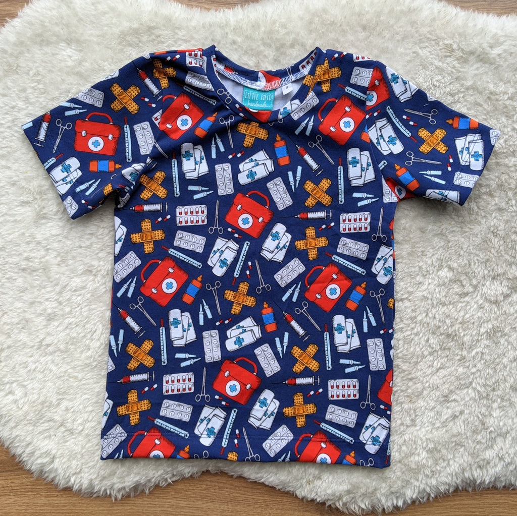 Size 4 medical heroes tshirt