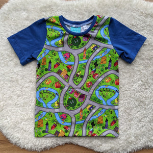 Size 3 neighbourhood map tshirt