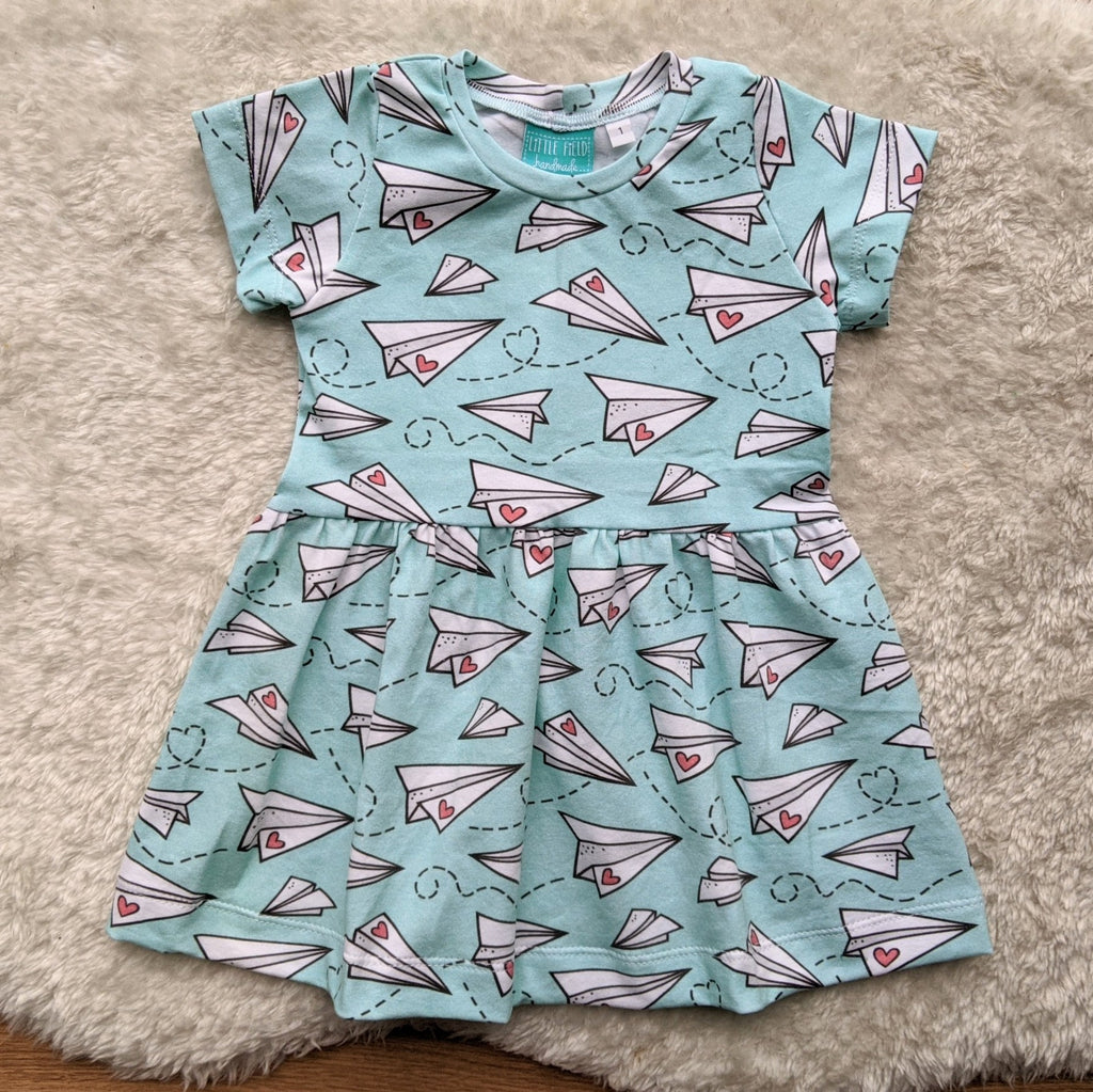 Size 1 love letters gathered waist dress