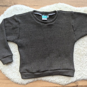 Size 6 DARK GREY chunky knit lounge jumper