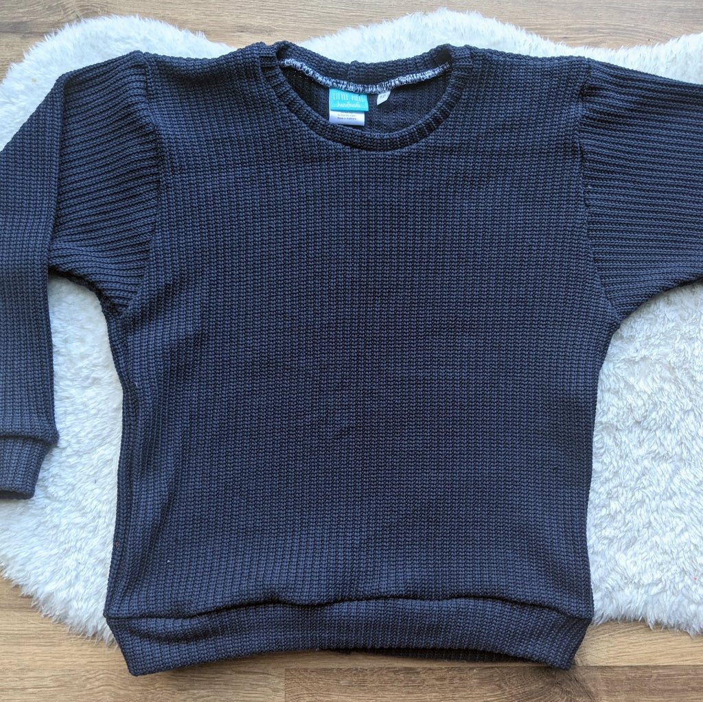 Size 10 NAVY chunky knit lounge jumper