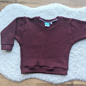Size 2 MAROON chunky knit lounge jumper