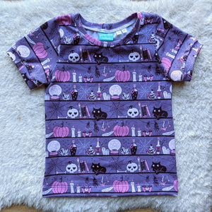 SIZE 3-6 Grow With Me Witchy stripes T-shirt