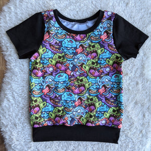 SIZE 3-6 Grow With Me Zombie brainzzz T-shirt