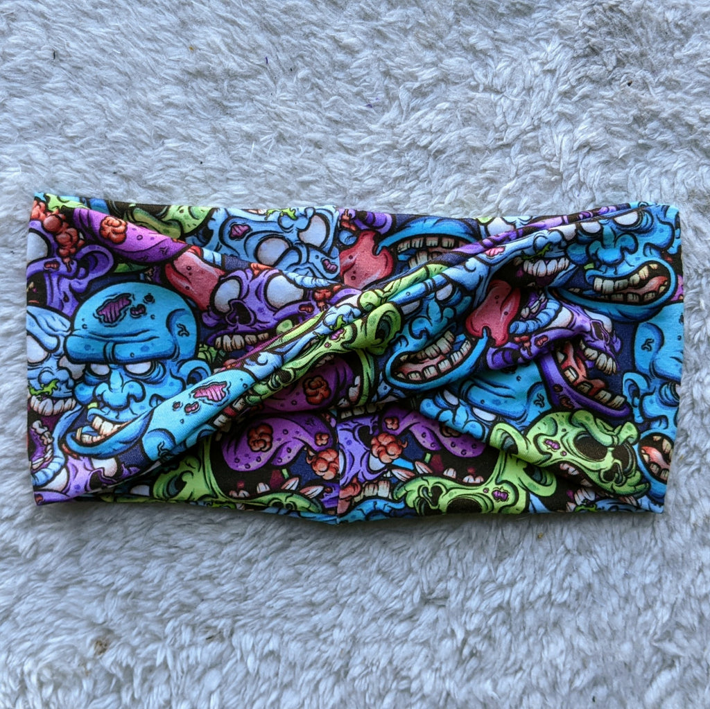 ADULT Zombie brainzzz twisted headband