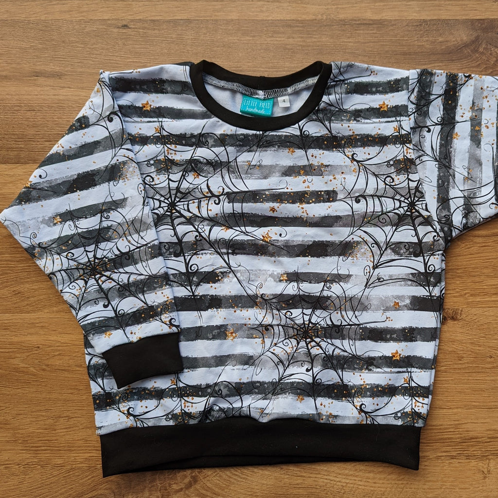 SIZE 4 Spiderweb stripes lounge jumper