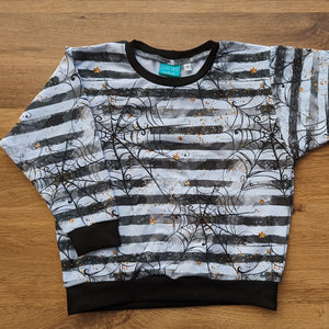 SIZE 4 Spiderweb stripes lounge jumper