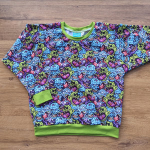 SIZE 6 *SECONDS* Zombie brainzzz lounge jumper