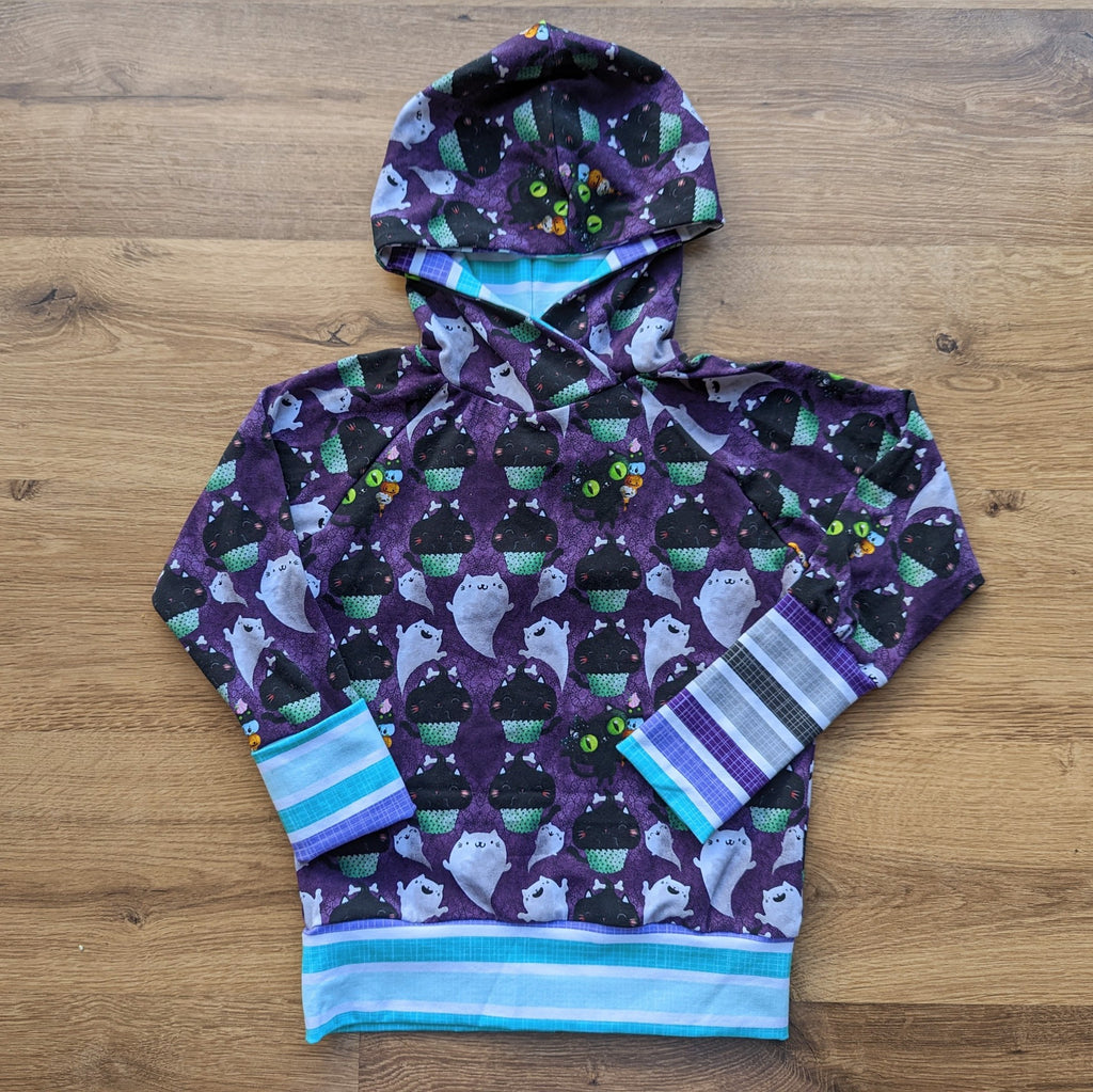 SIZE 3-6 grow with me Kitty treats hoodie