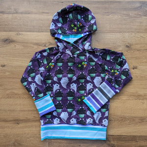 SIZE 3-6 grow with me Kitty treats hoodie