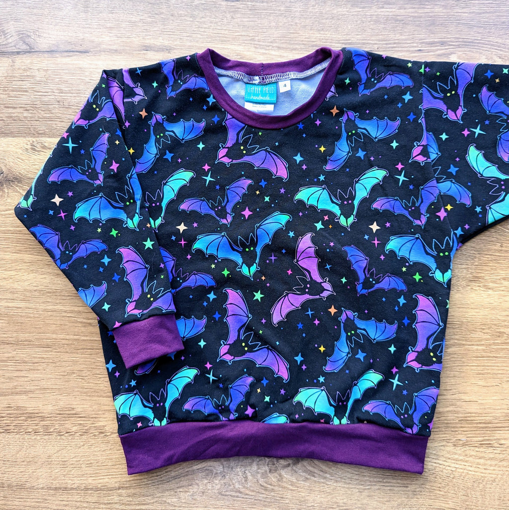 SIZE 4 Neon bats lounge jumper