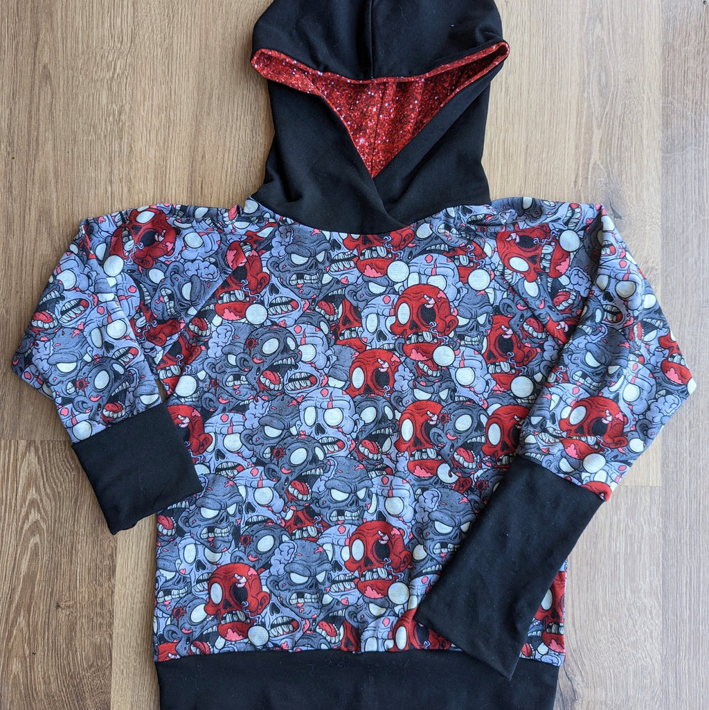 SIZE 6-9 grow with me Red zombies hoodie