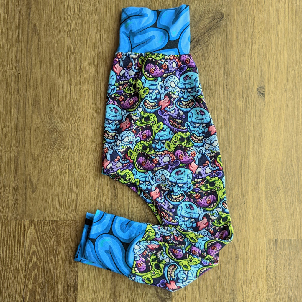 SIZE 4 Zombie brainzzz harem pants