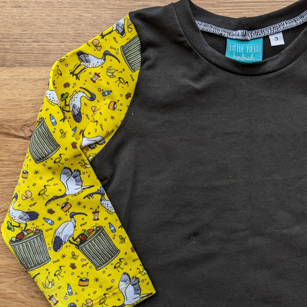 SIZE 3 Bin chickens long sleeve tshirt
