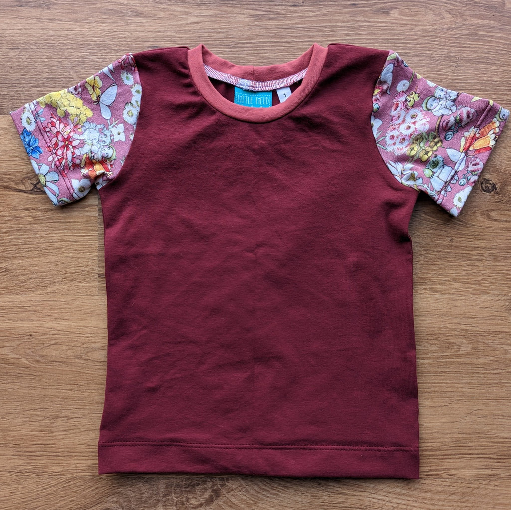 SIZE 1 May Gibbs rose tshirt