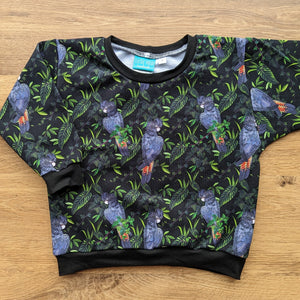 SIZE 2 Black cockatoos lounge jumper