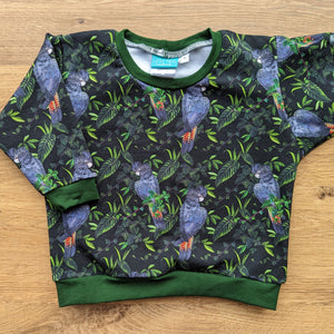 SIZE 1 Black cockatoos lounge jumper