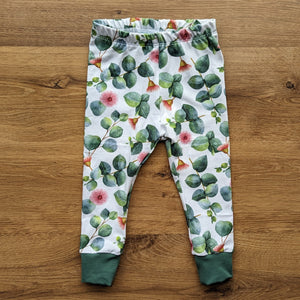 SIZE 1 Eucalypt floral leggings