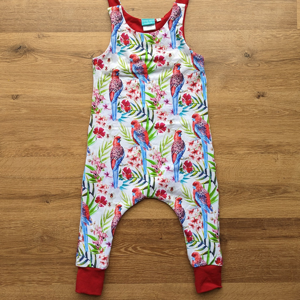 SIZE 1 Rosella floral harem romper