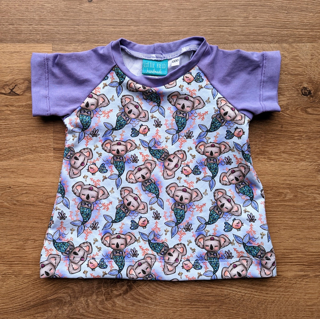 SIZE 000 Mermaid koalas tshirt dress
