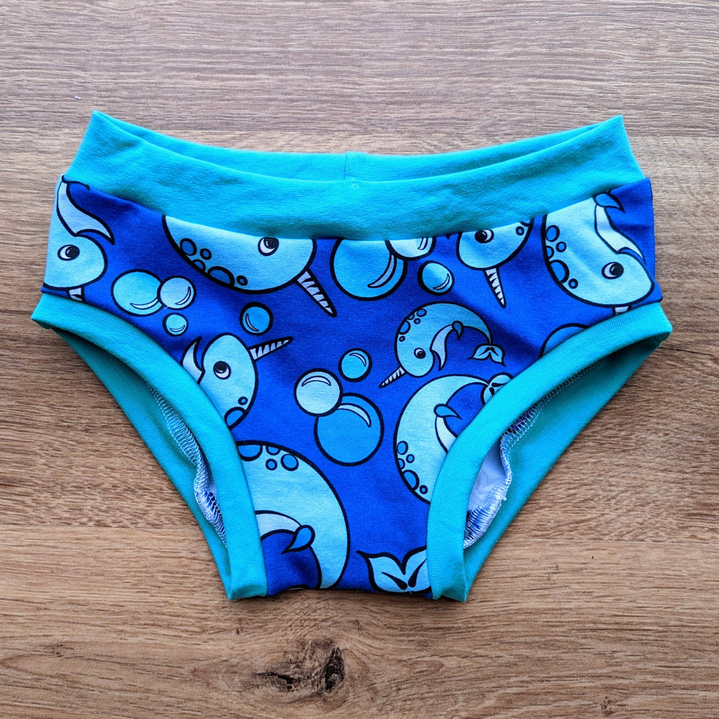 SIZE 4 Kasey Rainbow blue narwhal undies