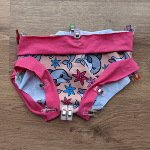 SIZE 6 Kasey Rainbow peach dolphins undies