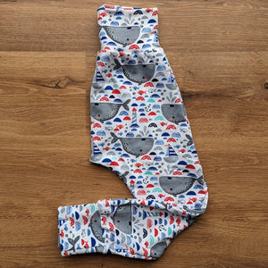 SIZE 4 Nautical whales harem pants