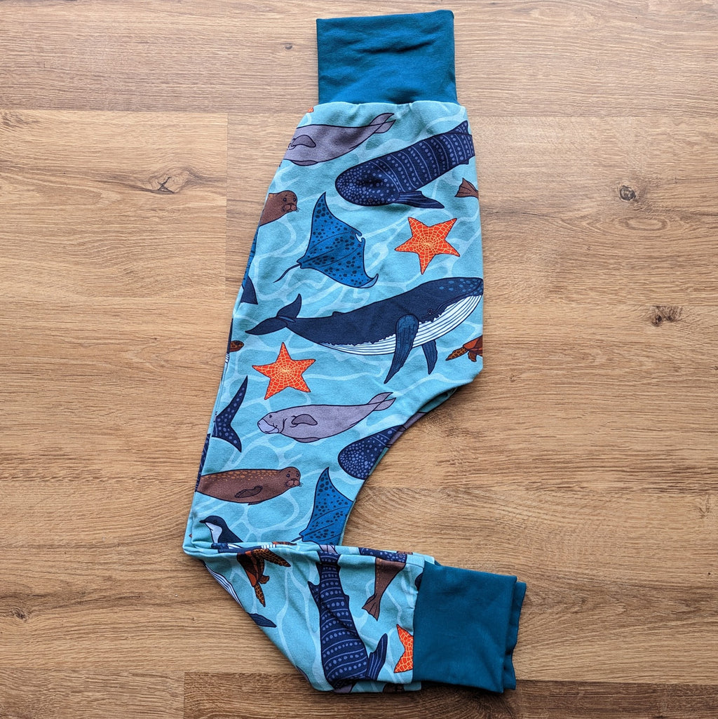 SIZE 6 Inklings sea creatures harem pants