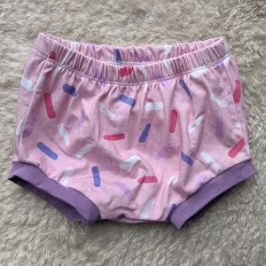 Size 0 Pink sprinkles bummies