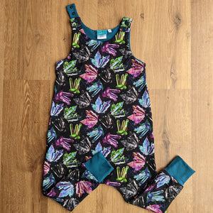 SIZE 3 Space crystals harem romper