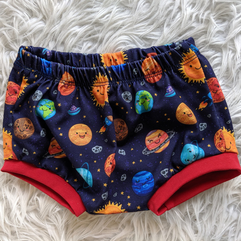 Size 00 happy planets bummies