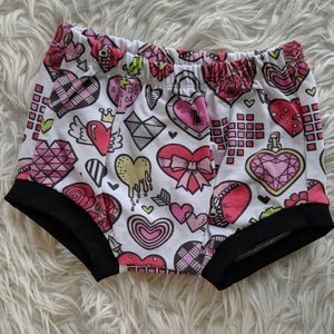 Size 1 hearts bummies