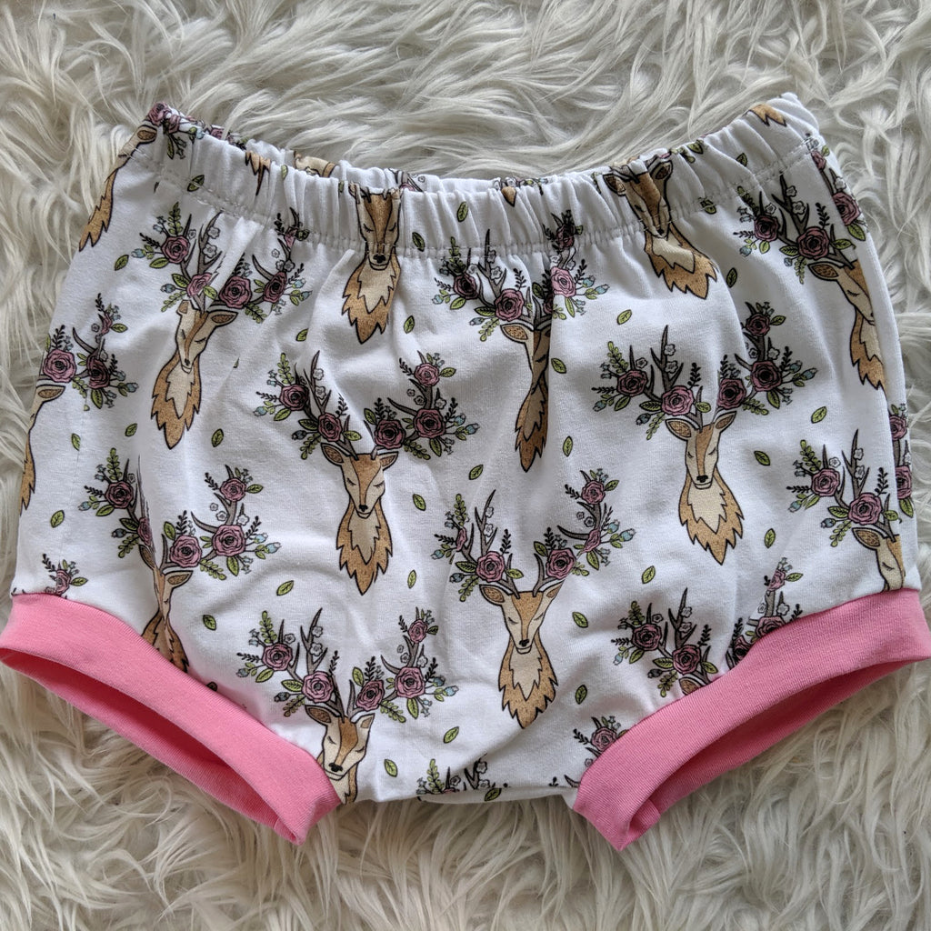 Size 2 floral deers bummies