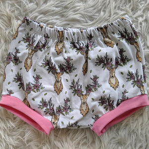 Size 2 floral deers bummies