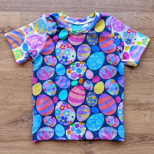 SIZE 3 Egg basket navy/white tshirt