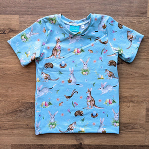 SIZE 4 Native Easter animals tshirt