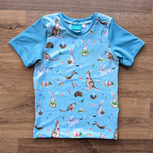 SIZE 5 Native Easter animals tshirt