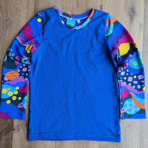SIZE 6 Kasey Rainbow Major Tom long sleeve tshirt