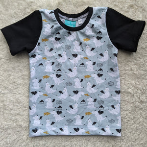 SIZE 2 Baby blue dragons tshirt