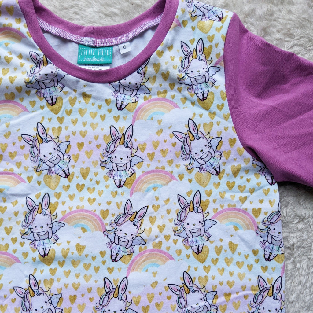 SIZE 6 Bunnicorns tshirt