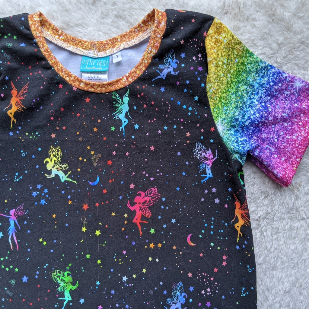 SIZE 7/8 Space fairies tshirt