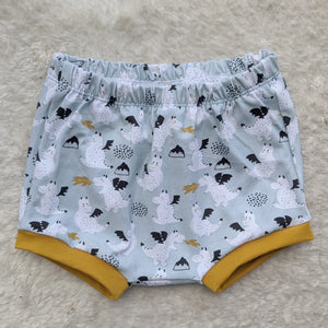 SIZE 3 Baby blue dragons bummies