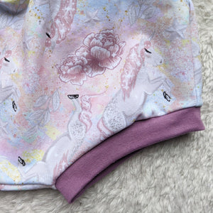 SIZE 1 Floral unicorns bummies